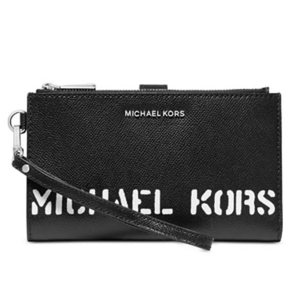 MICHAEL Michael Kors Logo Double Zip Wrist… - Picture 1 of 4